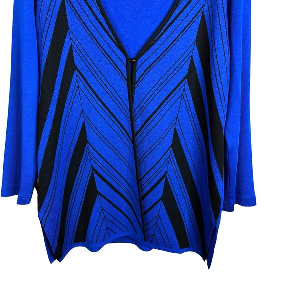 Exclusively Misook Striped Cardigan Sweater - Picture 6 of 8